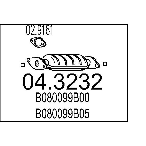 Catalizzatore MTS 04.3232