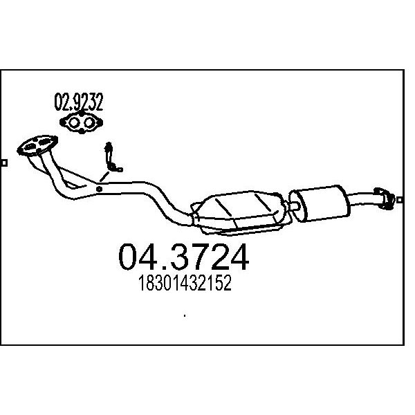 Catalizzatore MTS 04.3724