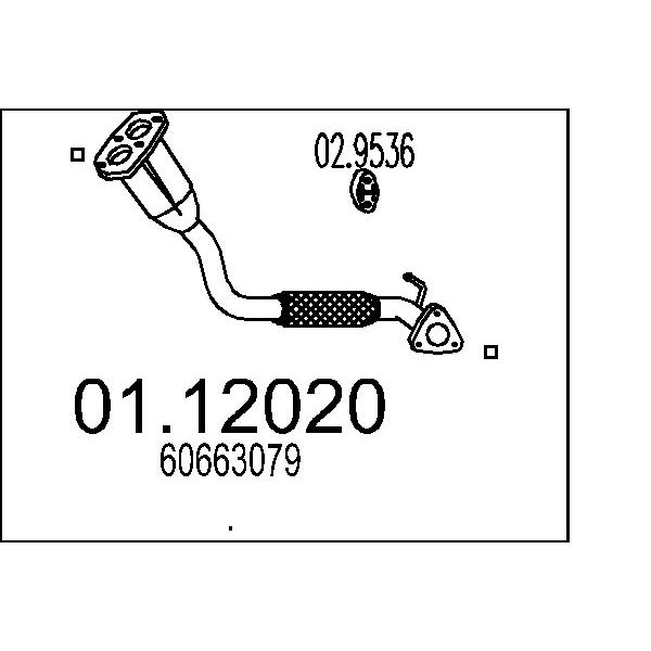 Collettore marmitta MTS 01.12020