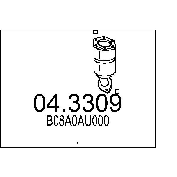 Catalizzatore MTS 04.3309