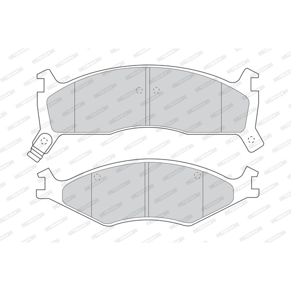 Kit di 4 pastiglie freno FERODO FDB1034