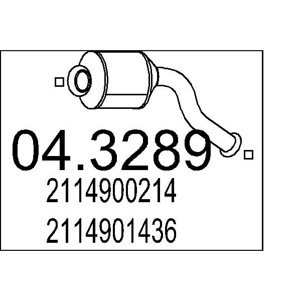 Catalizzatore MTS 04.3289