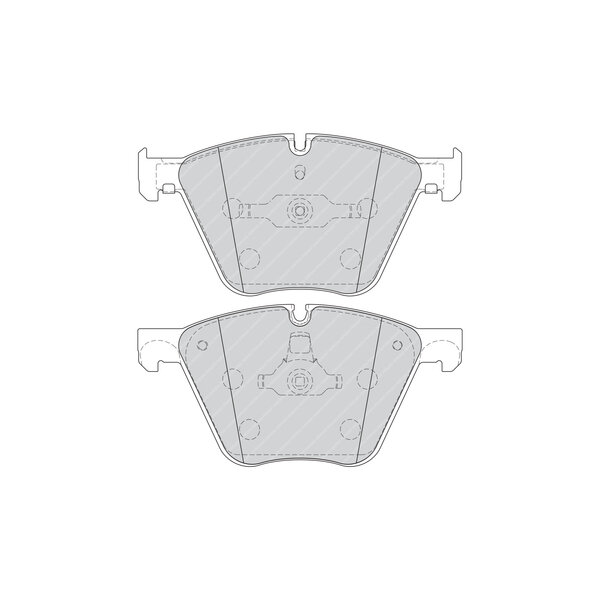 Kit di 4 pastiglie freno FERODO FDB4287