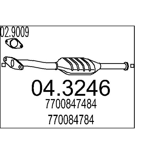 Catalizzatore MTS 04.3246