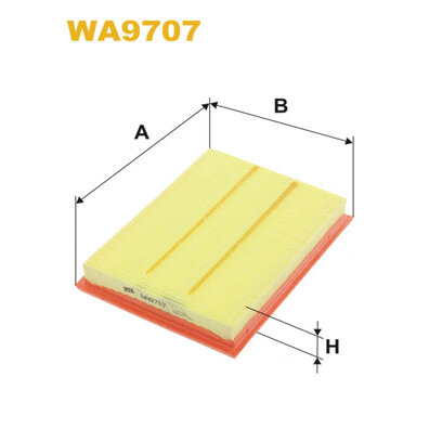 Filtro aria WIX WA9707