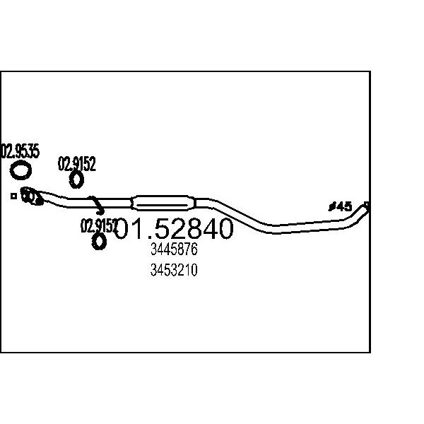 Marmitta centrale MTS 01.52840