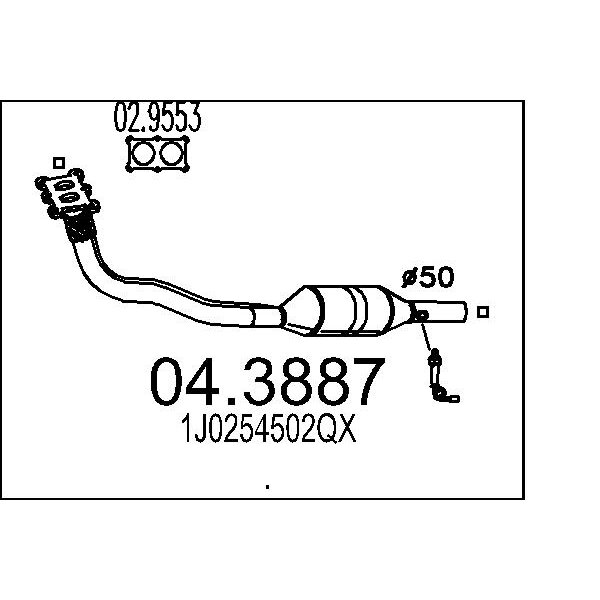 Catalizzatore MTS 04.3887