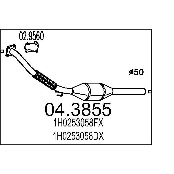 Catalizzatore MTS 04.3855