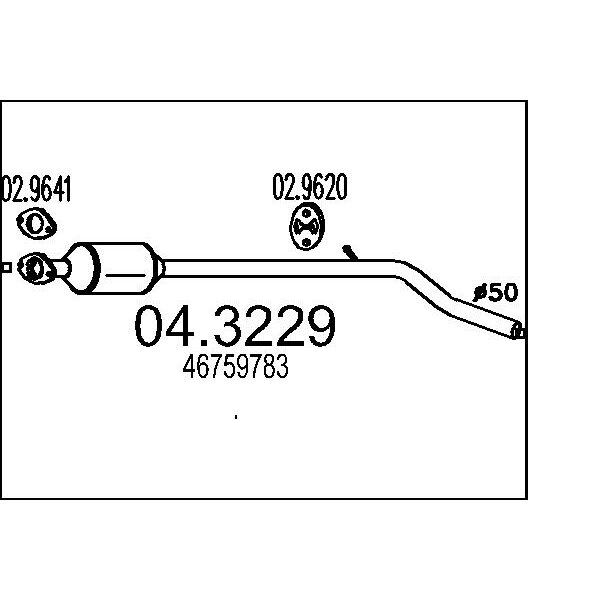 Catalizzatore MTS 04.3229