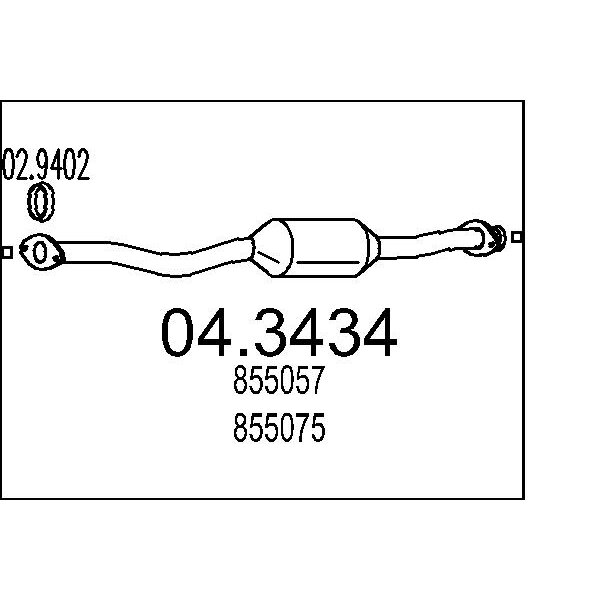 Catalizzatore MTS 04.3434