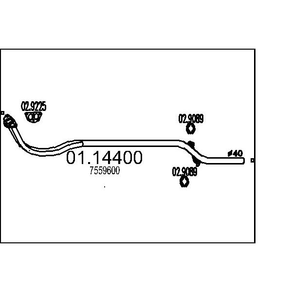 Collettore marmitta MTS 01.14400