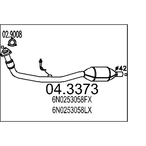 Catalizzatore MTS 04.3373