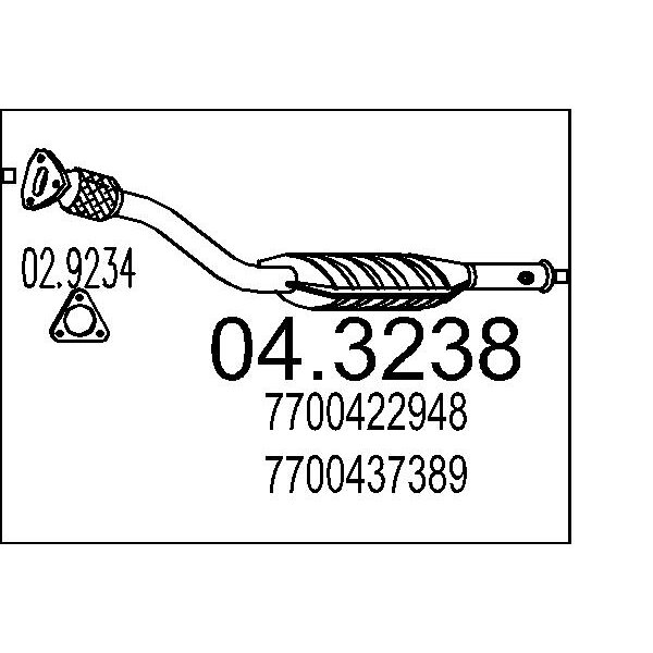 Catalizzatore MTS 04.3238