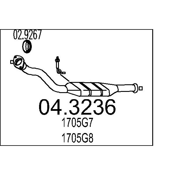 Catalizzatore MTS 04.3236