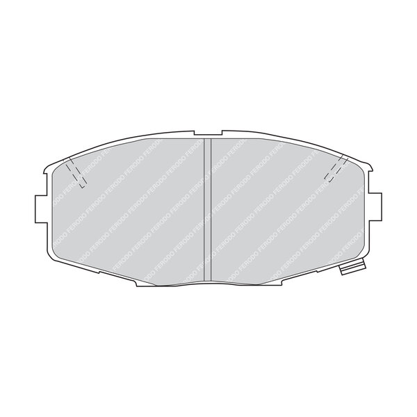 Kit di 4 pastiglie freno FERODO FDB476