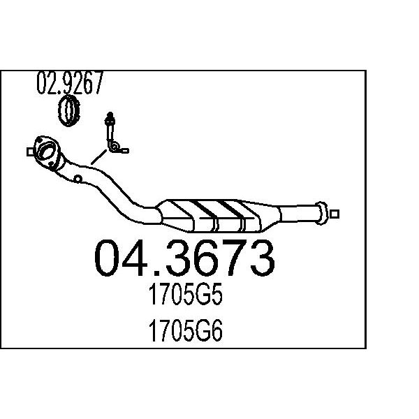 Catalizzatore MTS 04.3673