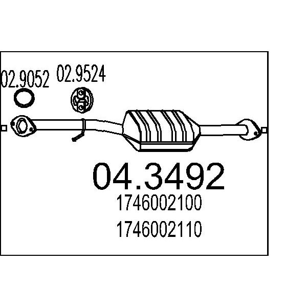 Catalizzatore MTS 04.3492