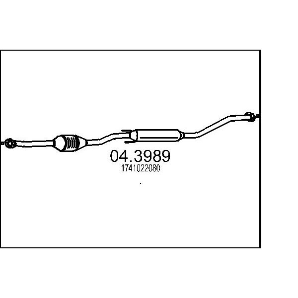 Catalizzatore MTS 04.3989