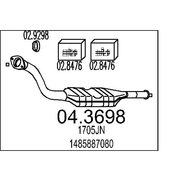 Catalizzatore MTS 04.3698