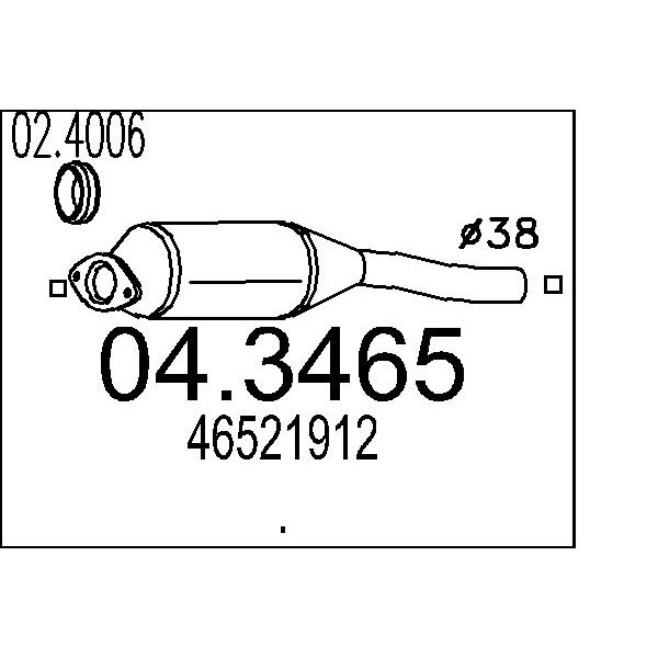 Catalizzatore MTS 04.3465