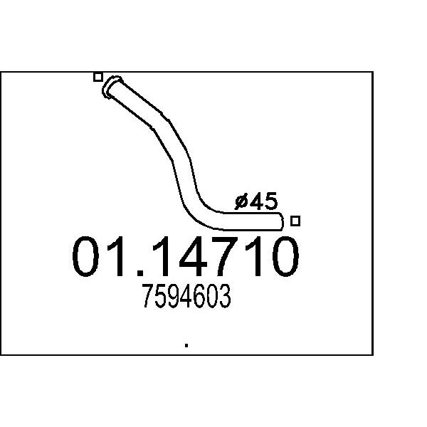 Collettore marmitta MTS 01.14710
