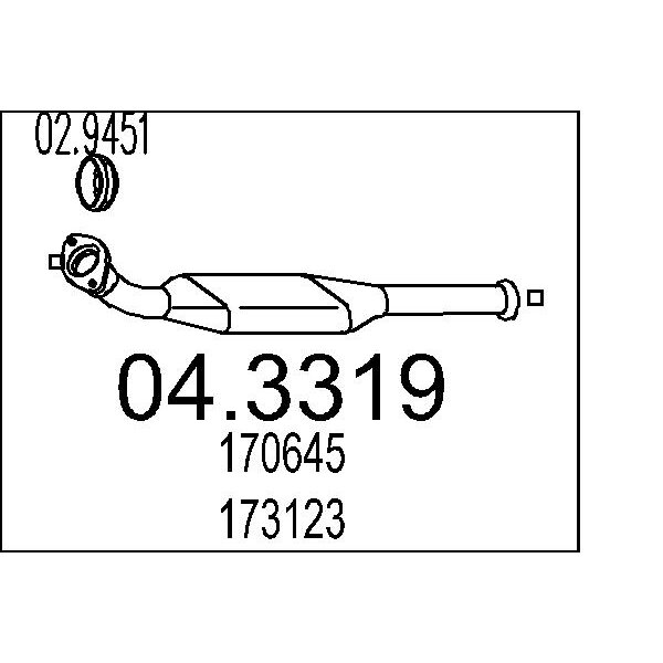 Catalizzatore MTS 04.3319