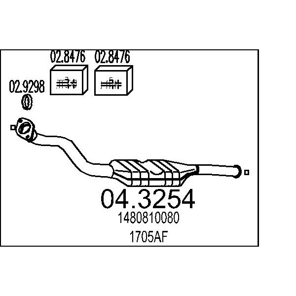 Catalizzatore MTS 04.3254