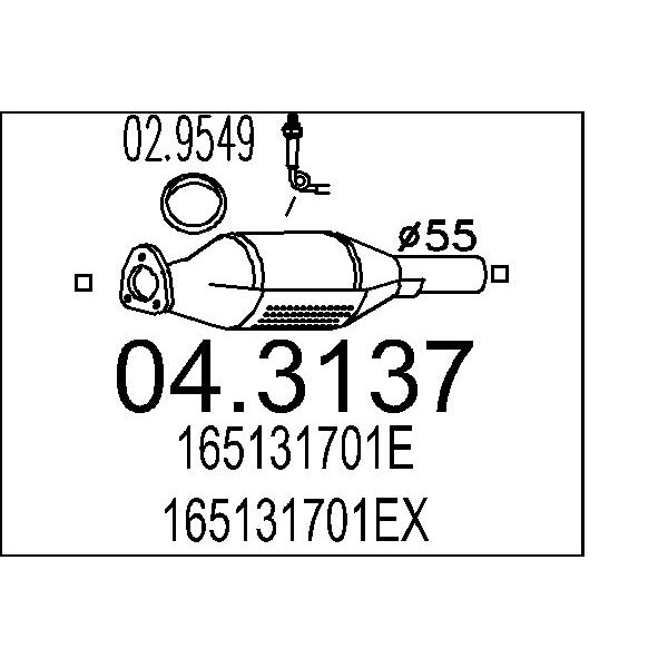 Catalizzatore MTS 04.3137