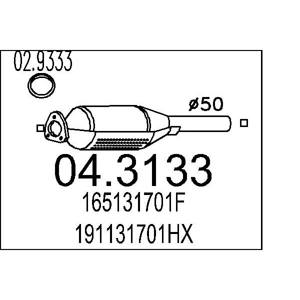 Catalizzatore MTS 04.3133