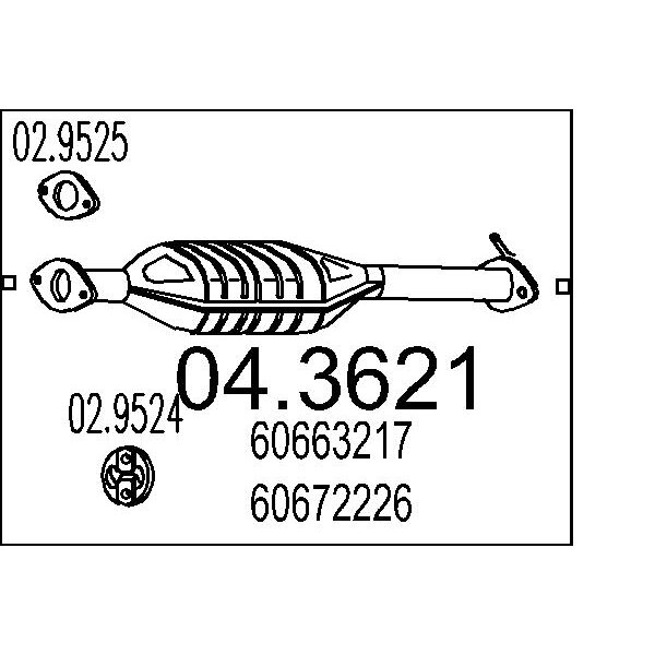 Catalizzatore MTS 04.3621