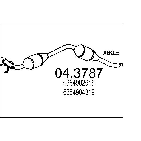 Catalizzatore MTS 04.3787