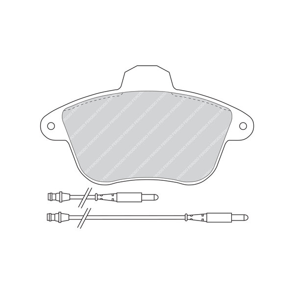 Kit di 4 pastiglie freno FERODO FDB746