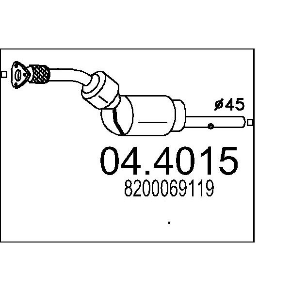 Catalizzatore MTS 04.4015