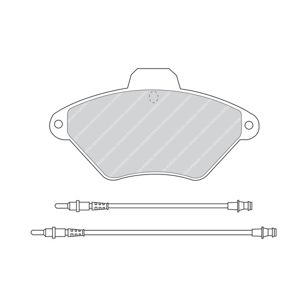 Kit di 4 pastiglie freno FERODO FDB875