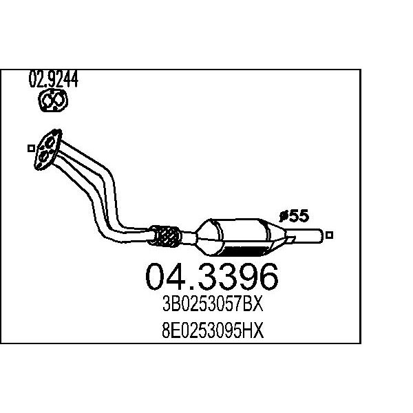 Catalizzatore MTS 04.3396