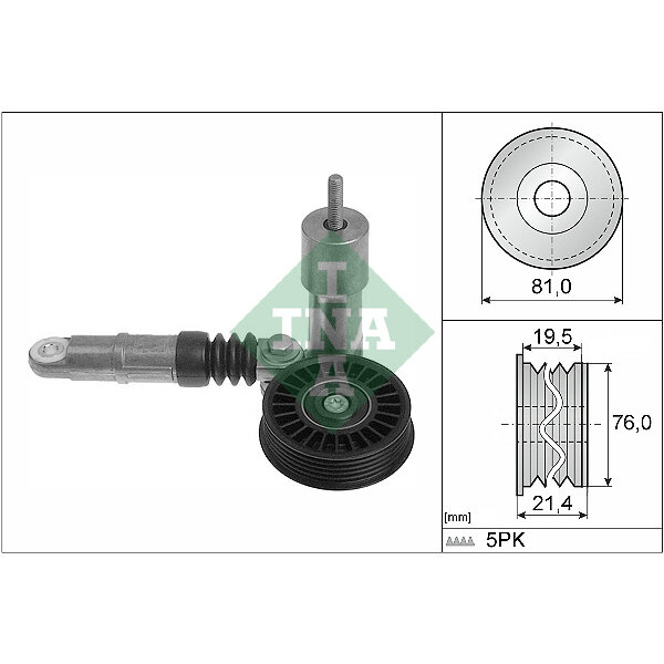 Spanner poly V-riem INA 534 0104 10