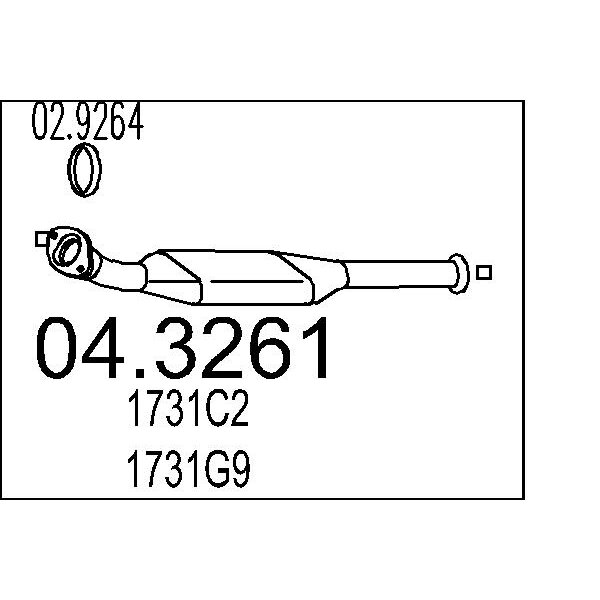 Catalizzatore MTS 04.3261