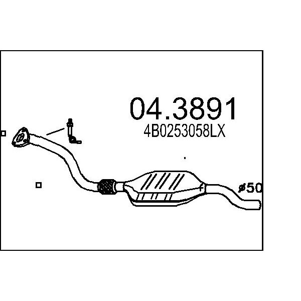 Catalizzatore MTS 04.3891