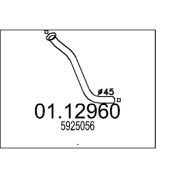 Collettore marmitta MTS 01.12960