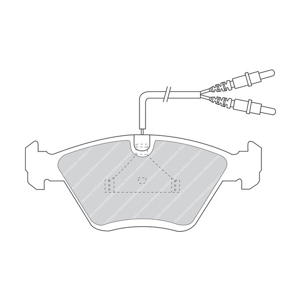 Kit di 4 pastiglie freno FERODO FDB953