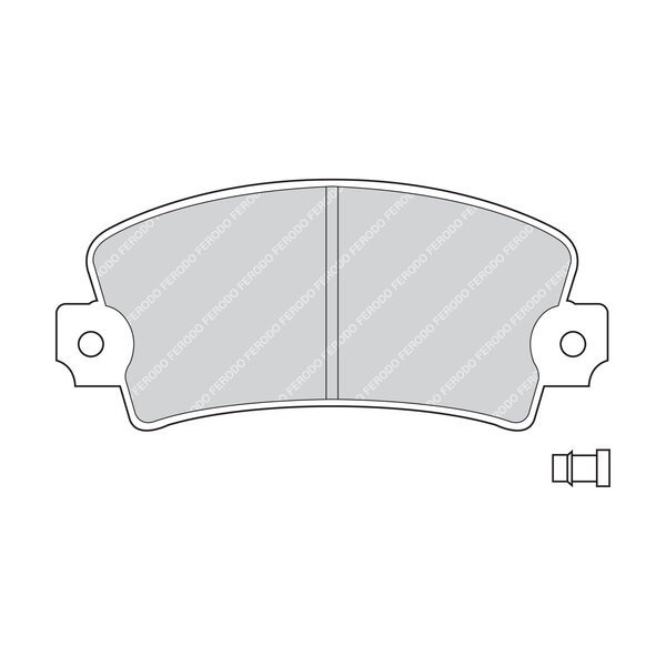 Kit di 4 pastiglie freno FERODO FDB361
