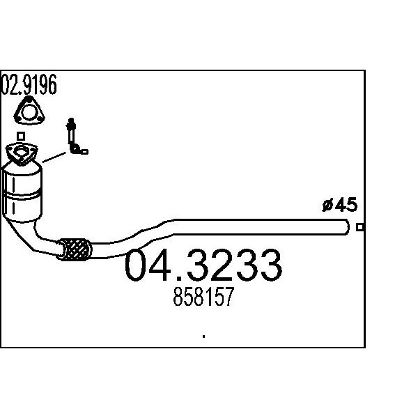 Catalizzatore MTS 04.3233