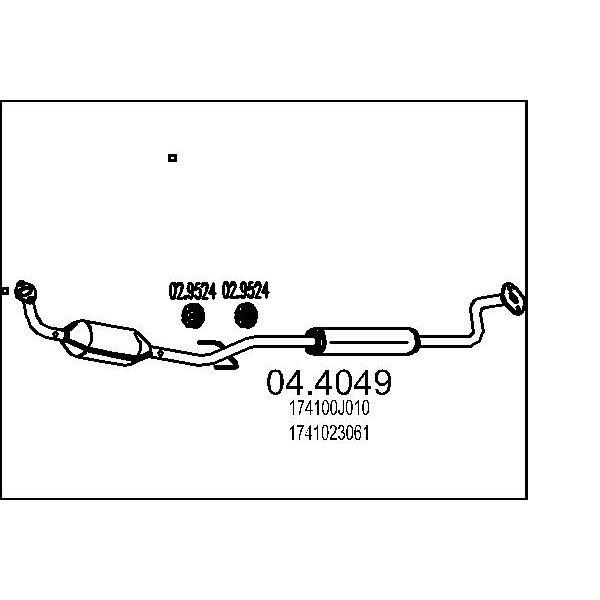 Catalizzatore MTS 04.4049