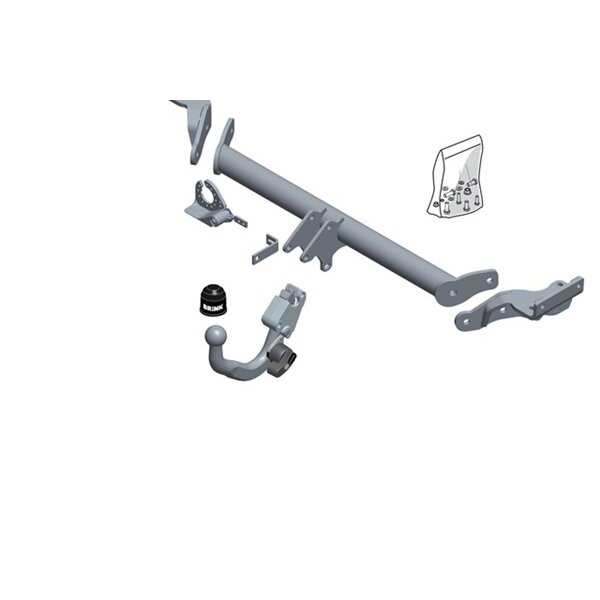Gancio traino estraibile BRINK 613800
