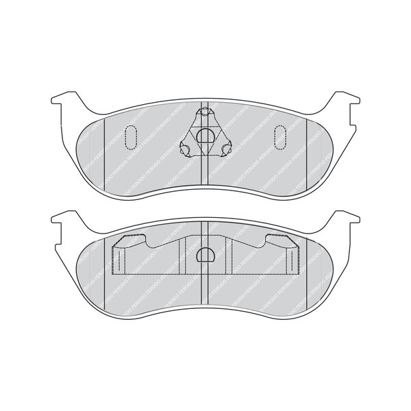 Kit di 4 pastiglie freno FERODO FDB1793