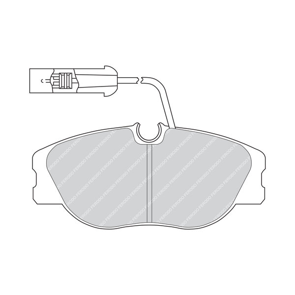 Kit di 4 pastiglie freno FERODO FDB650