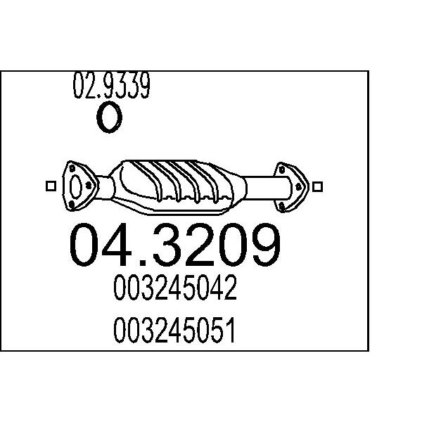 Catalizzatore MTS 04.3209