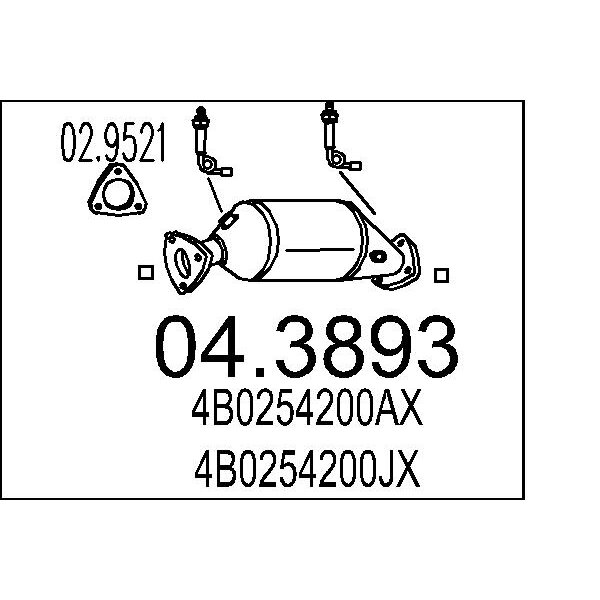 Catalizzatore MTS 04.3893