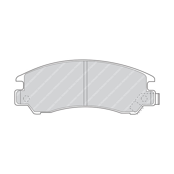 Kit di 4 pastiglie freno FERODO FDB489