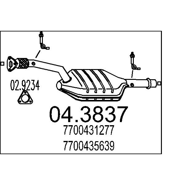 Catalizzatore MTS 04.3837